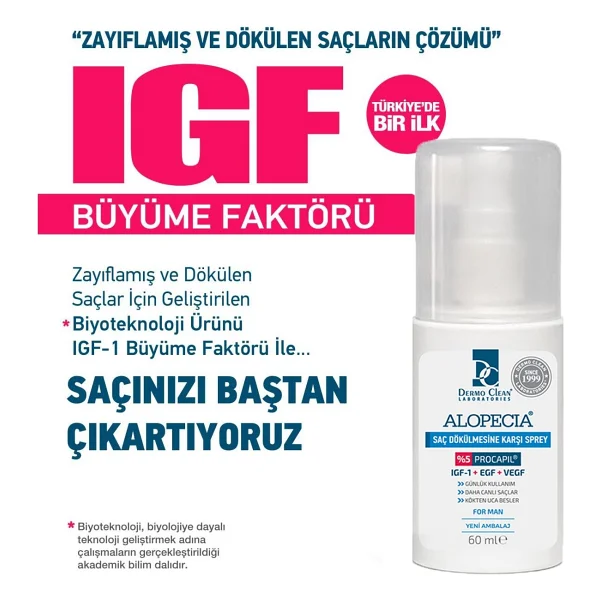 Alopecia Procapil ve IGF İçerikli Saç Dökülmesine Karşı Erkek Seti - Görsel 3