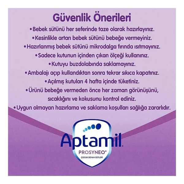 Aptamil Prosyneo 1 Bebek Sütü 400 gr 3 Adet - Görsel 6