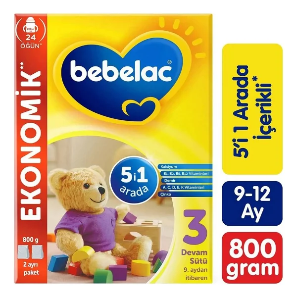 Bebelac 3 Devam Sütü 800 gr 6 Adet - Görsel 5