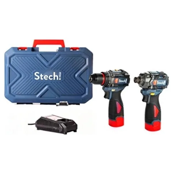 Stechend SXS201 Mini Set Darbeli Vidalama 16 V 2 Akü 2 Yıl Güvence ile Profesyonel Kullanım - Görsel 2