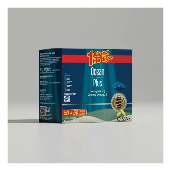 Ocean Plus Omega 3 Balık Yağı 1200 mg 100 Kapsül - Görsel 4
