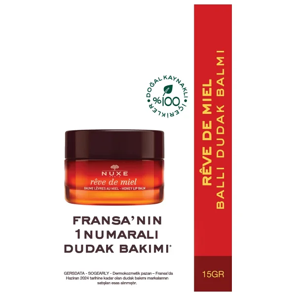 Nuxe Reve De Miel Baume Levres 15 gr Dudak Balsamı - Görsel 8