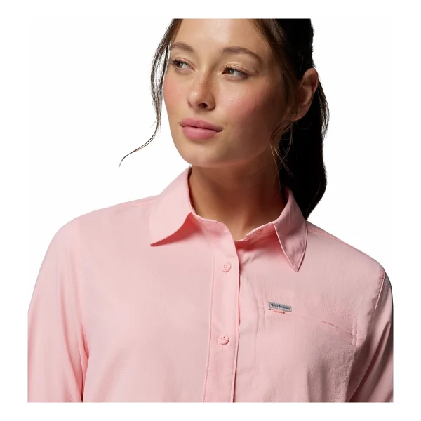 Columbia Silver Ridge Utility II AL9503-669 Uzun Kollu Pembe Kadın Gömlek - Görsel 5