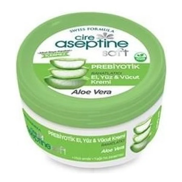Cire Aseptine Soft Aloe Vera Özlü Rahatlatıcı Besleyici Prebiyotikli Krem 30 ml - Görsel 3