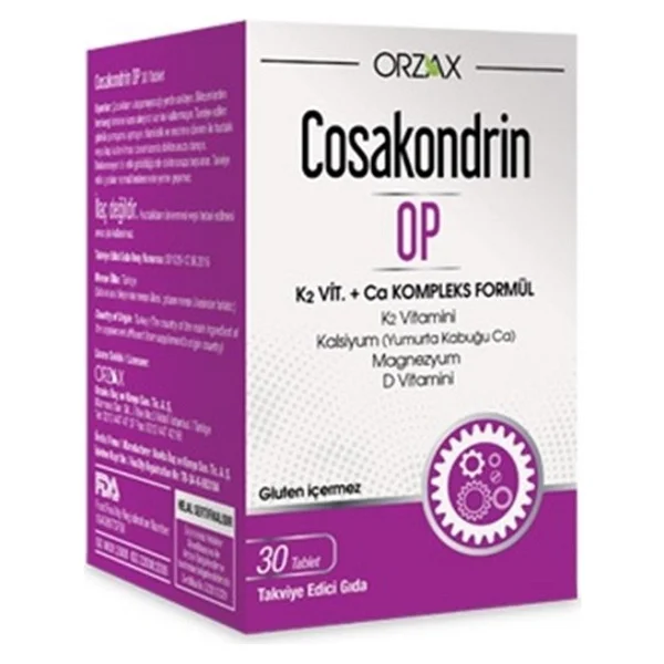 Orzax Cosakondrin OP 30 Tablet - Görsel 2