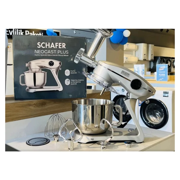 Schafer Neocast Plus 1800 W 6 lt Gümüş Stand Mikser - Görsel 3