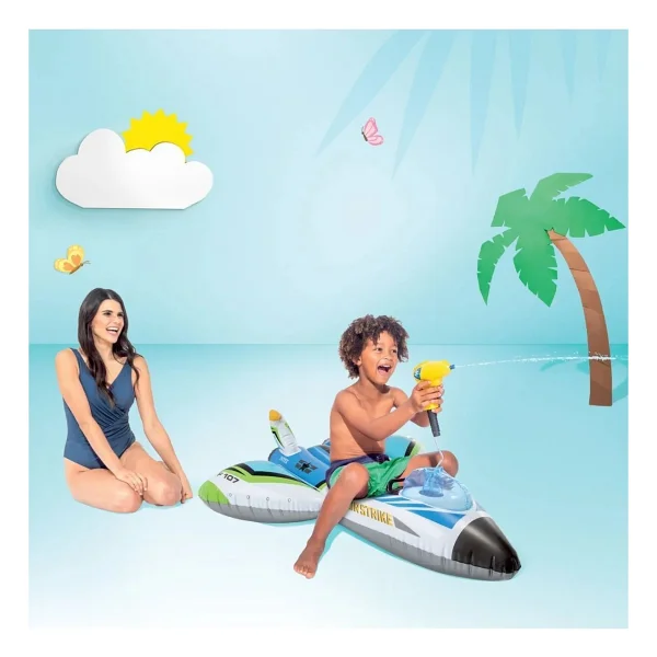 Intex 57536 117x117 cm Mavi Su Tabancalı Uçak Binici - Görsel 4