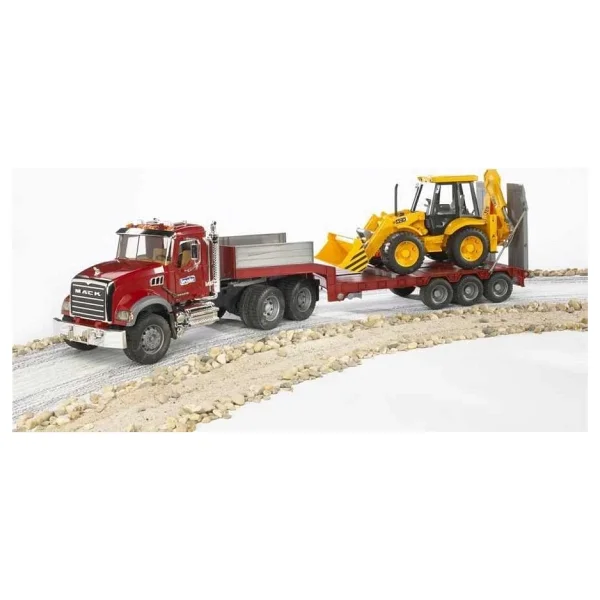 Bruder Mack Granite Jcb Tasıyan Tır BR02813 - Görsel 9