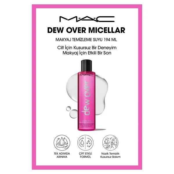 M.A.C Dew Over Micellar 194 ml Makyaj Temizleme Suyu - Görsel 5