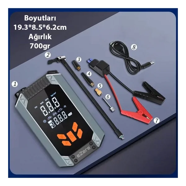Ezere ST-9632D 150 W Akü Şarj Cihazı - Görsel 6
