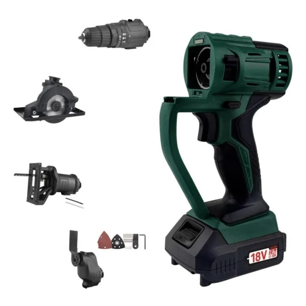 KLpro KLMS18-20 18 V 2 Ah Li-on Çift Akülü Darbeli Vidalama Multi Set - Görsel 4