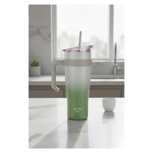 Bambum Horizon - Pipetli Termos Bardak Lacivert 1000Ml - Görsel 8