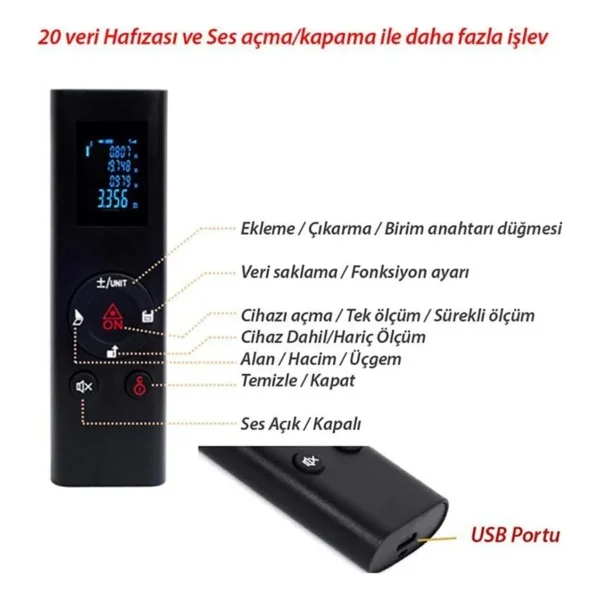 Exeo H6 Lazer Metre - Görsel 8