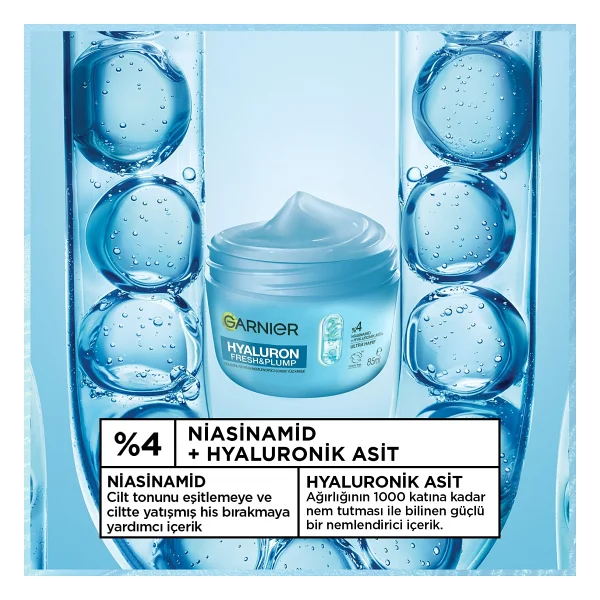 Garnier Hyaluron Fresh & Plump Sorbe 85 ml Nemlendirici Krem - Görsel 5