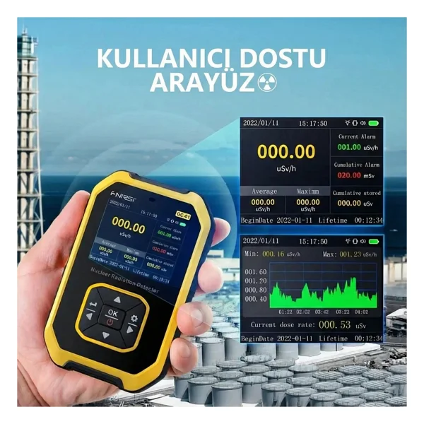 Fnirsi GC-01 Radyasyon Dedektörü - Görsel 2
