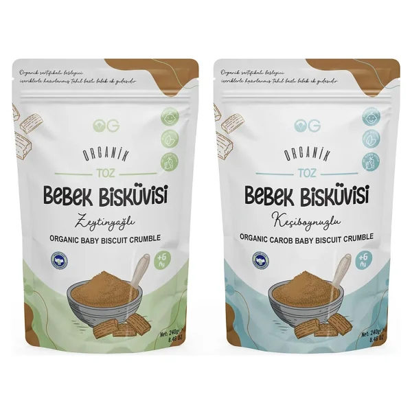OG Natural Organik Bebek Bisküvisi ve Bisküvi Tozu Seti - Görsel 10