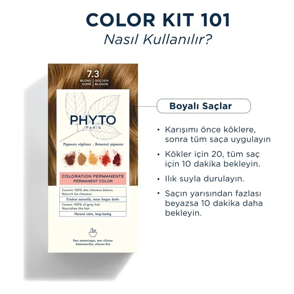 Phyto Color 7.3 Kumral Dore Amonyaksız Saç Boyası Bitkisel İçerik ile Canlı Renkler Sağlar - Görsel 10