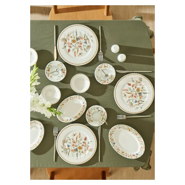 Bella Maison Flores 26 Parça 6 Kişilik Kahvaltı Takımı - Görsel 10