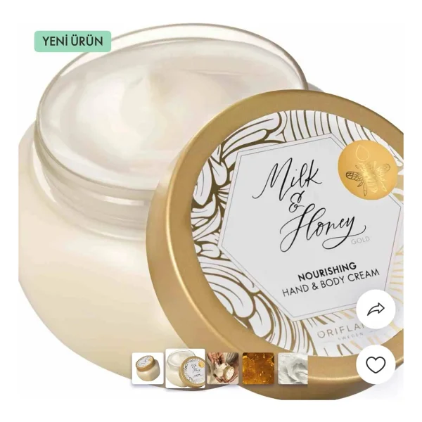 Oriflame Milk & Honey Gold Besleyici Ballı 250 ml El ve Vücut Kremi - Görsel 8