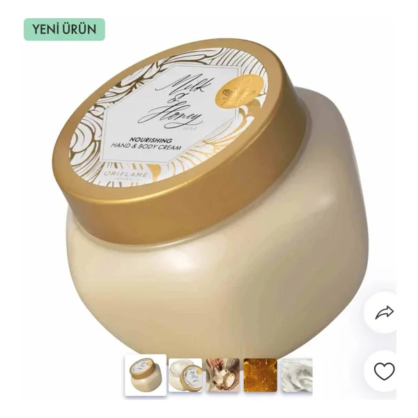Oriflame Milk & Honey Gold Besleyici Ballı 250 ml El ve Vücut Kremi - Görsel 10