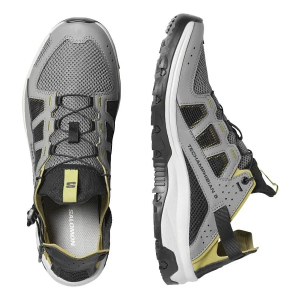 Salomon Techamphibian 5 L49227700 Gri-Sarı Erkek Outdoor Ayakkabı - Görsel 10