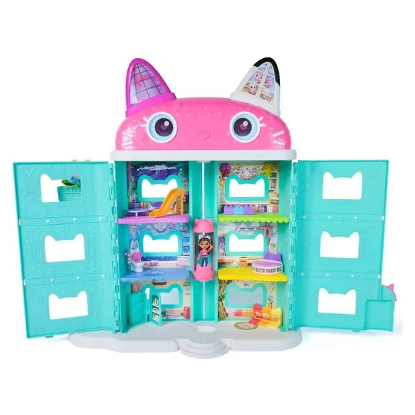 Gabby's Dollhouse: Film - Sinema için oyuncak bebek evi, 60 cm büyüklüğünde, Gabby figürü ve oyuncak bebek evi aksesuarı, 3 yaşından büyük çocuklar için, 1:12 - Görsel 5