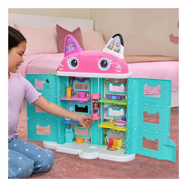 Gabby's Dollhouse: Film - Sinema için oyuncak bebek evi, 60 cm büyüklüğünde, Gabby figürü ve oyuncak bebek evi aksesuarı, 3 yaşından büyük çocuklar için, 1:12 - Görsel 6