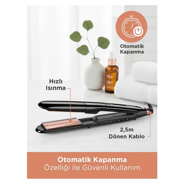 Babyliss ST493E Steam Smooth Buharlı Saç Düzleştirici - Görsel 8