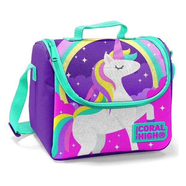 Coral High 22744 Unicorn Desenli Termoslu Beslenme Çantası - Görsel 2