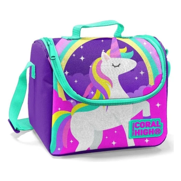 Coral High 22744 Unicorn Desenli Termoslu Beslenme Çantası - Görsel 3
