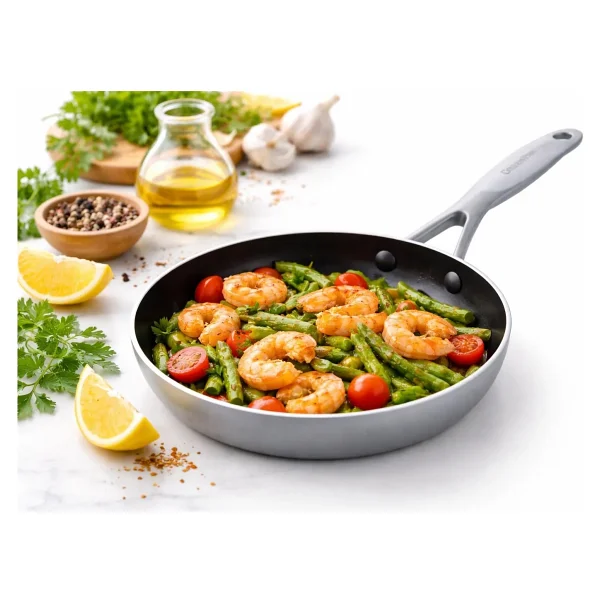 GreenPan Geneva Thermolon Seramik 20 cm Seramik Kızartma Tavası - Görsel 7