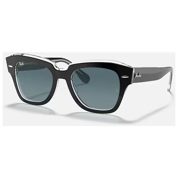 Ray-Ban State Street 2186 12943M Black-Blue Güneş Gözlüğü - Görsel 7