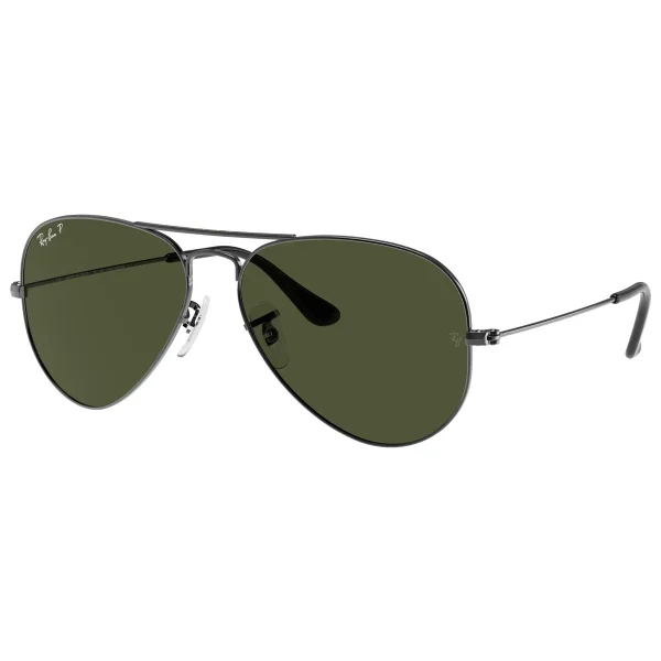 Ray-Ban Aviator 3025 004/58 Gunmetal-Green Polarize Güneş Gözlüğü - Görsel 7
