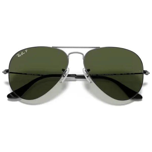 Ray-Ban Aviator 3025 004/58 Gunmetal-Green Polarize Güneş Gözlüğü - Görsel 6