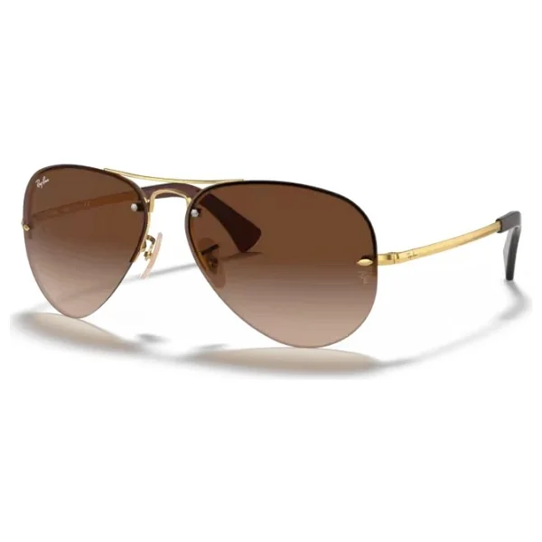 Ray-Ban 3449 001/13 Gold-Brown Erkek Güneş Gözlüğü - Görsel 3