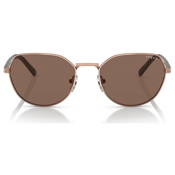 Vogue Hailey Bieber VO4242S 515273 Rose Gold-Dark Brown Kadın Güneş Gözlüğü - Görsel 2