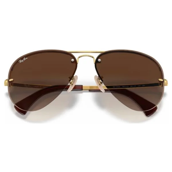 Ray-Ban 3449 001/13 Gold-Brown Erkek Güneş Gözlüğü - Görsel 8