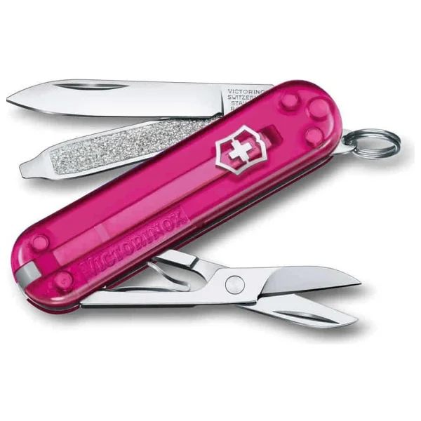 Victorinox Classic SD Transparent 0.6223.T5G Pembe 7 Fonksiyonlu Çok Amaçlı Çakı - Görsel 5