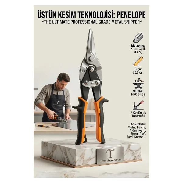 Transformacion Metal Kesme Makası Penelope 715293 - Görsel 3