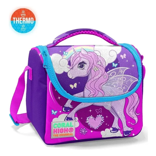 Coral High 11708 Unicorn Desenli Termoslu Beslenme Çantası - Görsel 9