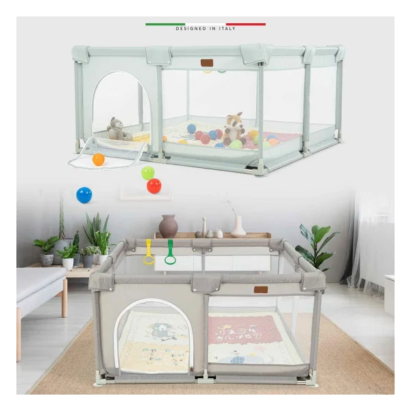 Elele Parma 2 in 1 Mint Oyun Parkı - Görsel 8