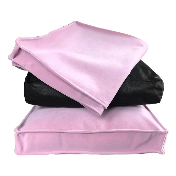 Brt Pet Premium Kedi Köpek Yatağı - 50X70 Fermuarlı Yıkanabilir Minder - Pembe - Görsel 4