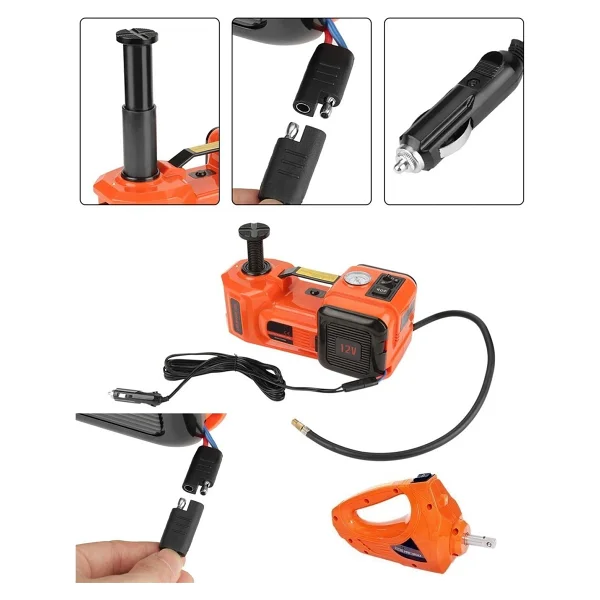 Prohummer Ph314 Elektrikli 5 Ton Hidrolik Kriko Hava Pompası Bijon Anahtarı Makine Krikosu - Görsel 2