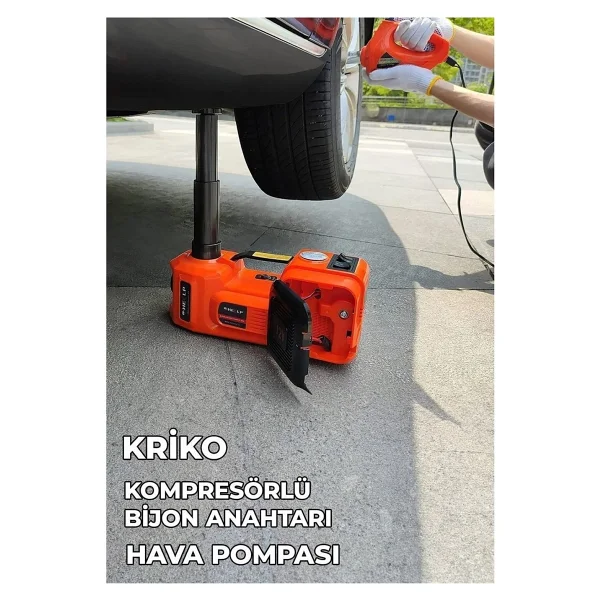 Prohummer Ph314 Elektrikli 5 Ton Hidrolik Kriko Hava Pompası Bijon Anahtarı Makine Krikosu - Görsel 6
