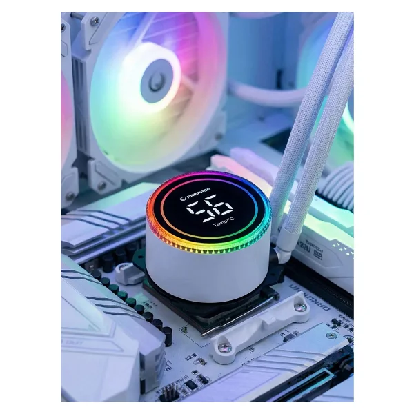 Rampage Helios C13 Beyaz ARGB 120 mm İşlemci Sıvı Soğutucu - Görsel 6