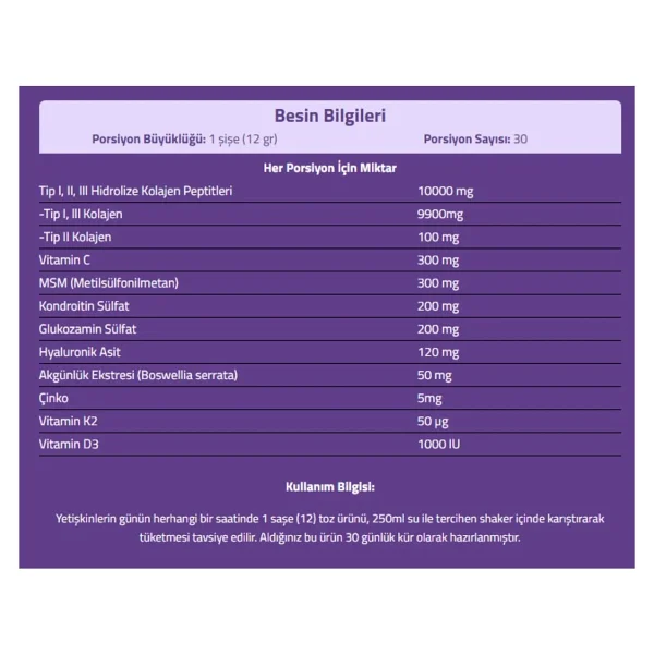 Suda Collagen Fxone Aromasız 12 gr 30 Saşe - Görsel 6
