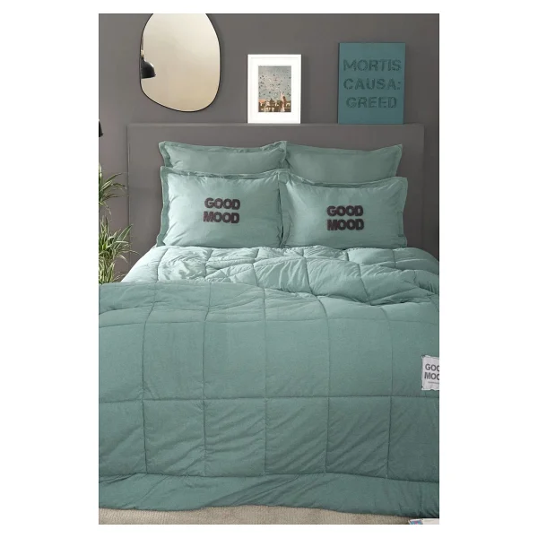 Karaca Home Motto Petrol Çift Kişilik Cotton Comfort - Görsel 10