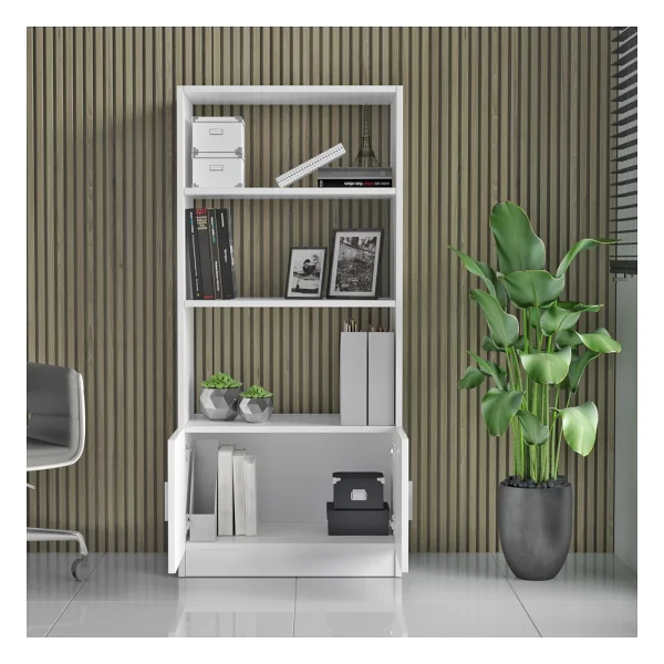 Robin Home Boston L Ofis Çalışma Masası Ofis Büro Takımı Masa Sehpa Keson Kitaplık - Beyaz - Görsel 3