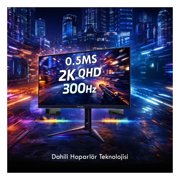 Inca Emposa ILM-272KXG 27" 0.5 ms 2K Pivot IPS 300 Hz Oyuncu Monitörü - Görsel 2