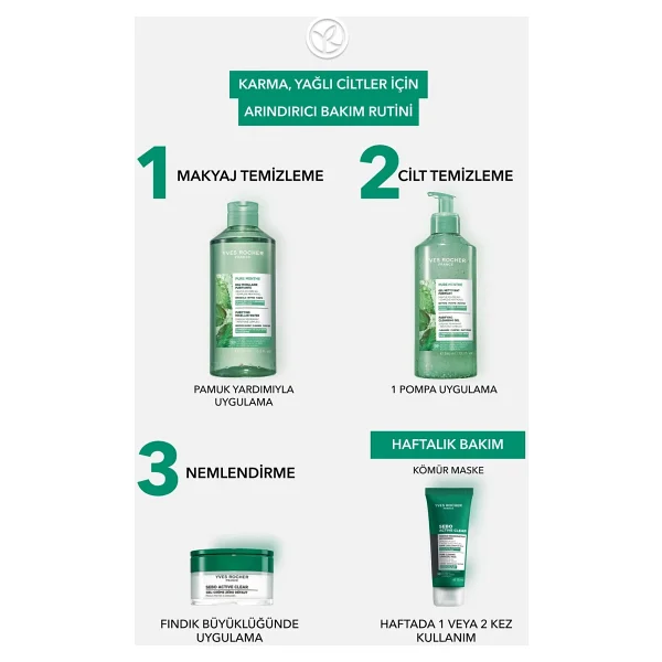 Yves Rocher Pure Menthe Arındırıcı 390 ml Yüz Temizleme Jeli - Görsel 4